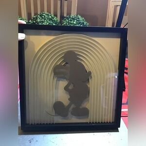 Disney parks home collection Mickey Mouse 3d silhouette 12x12